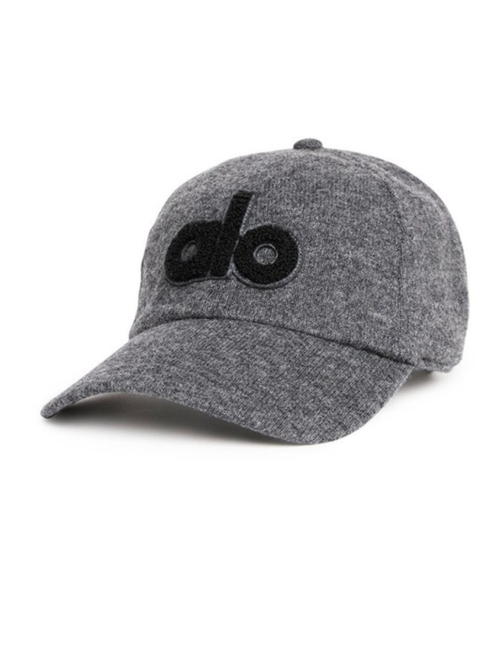 NEW Alo Yoga Strut Hat Cap Rare Unisex Wool Chenille Varsity Gray Grey Black